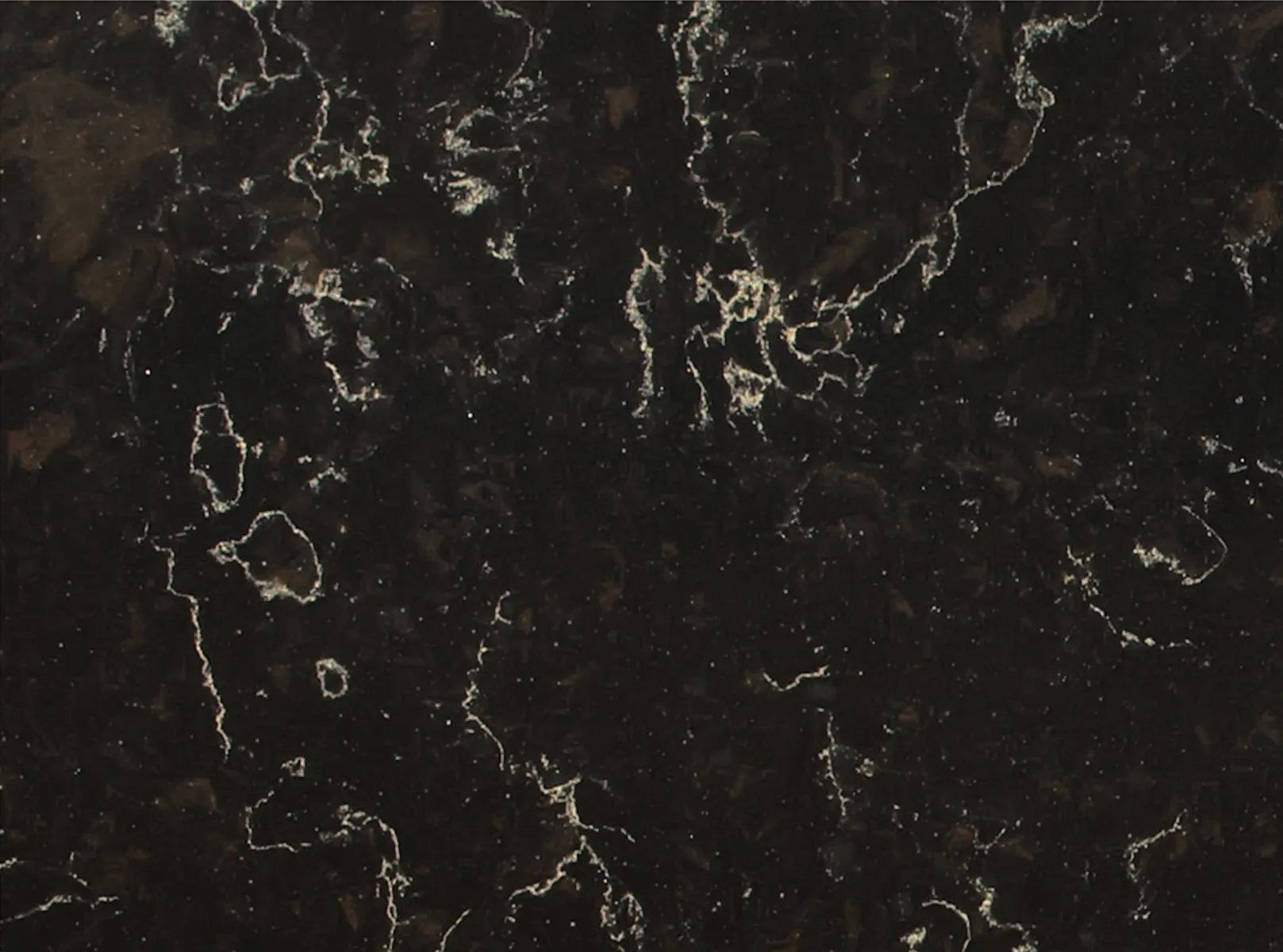 Closeup image of Vicostone Java Noir Quartz countertop slab