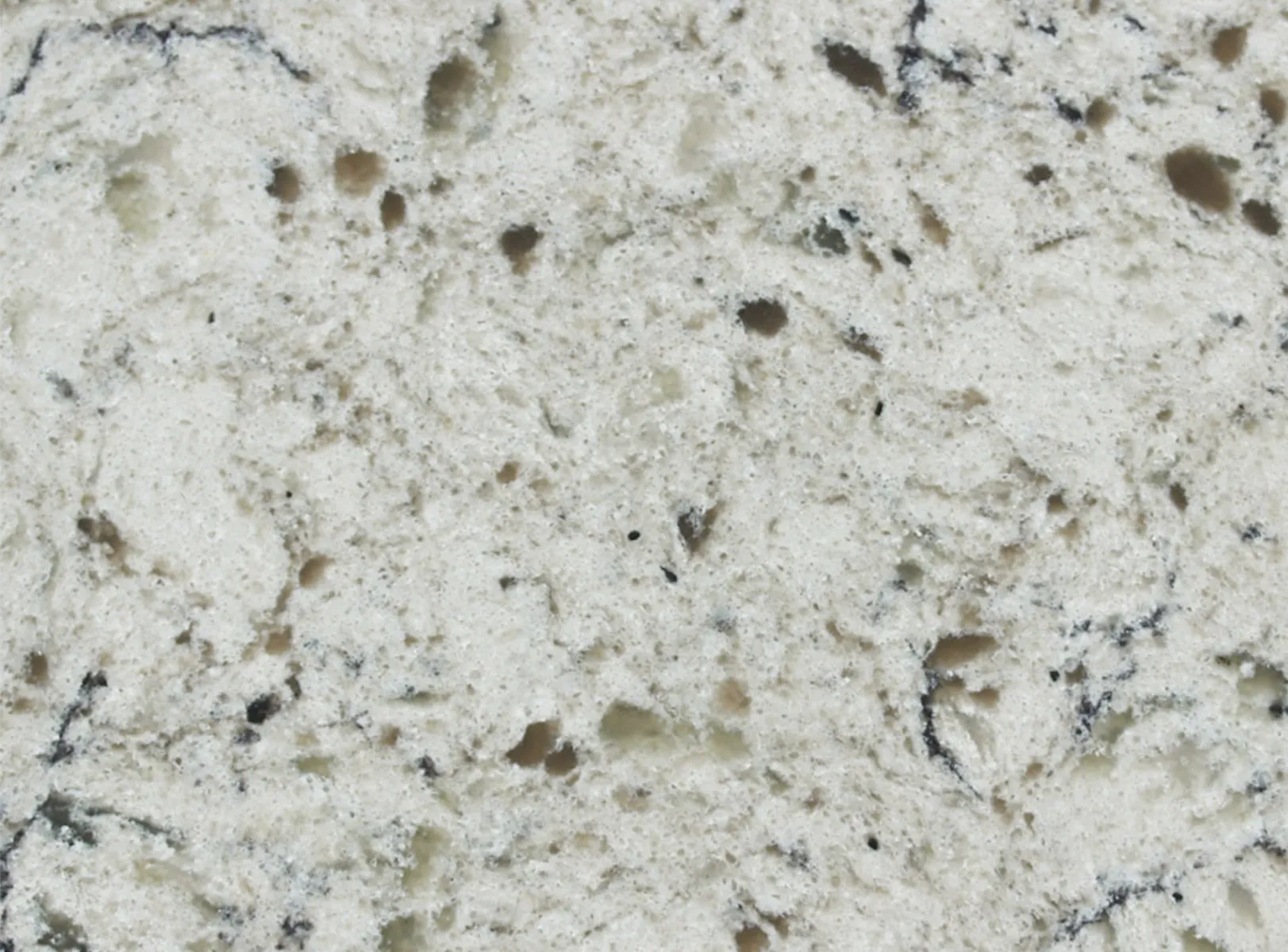 Closeup image of Vicostone Safari Grey Quartz countertop slab