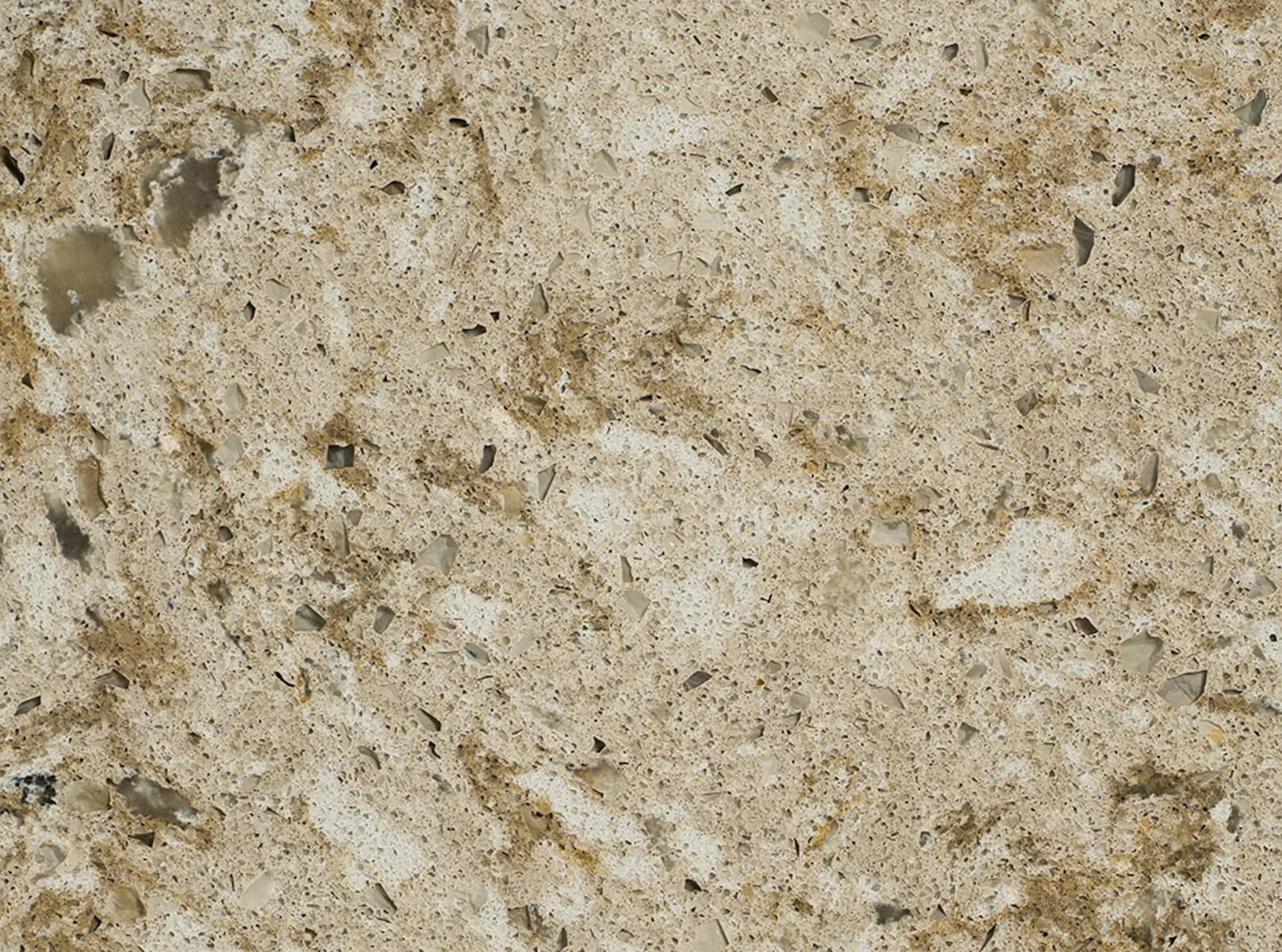 Closeup image of Vicostone Silver Sea Brown Quartz countertop slab
