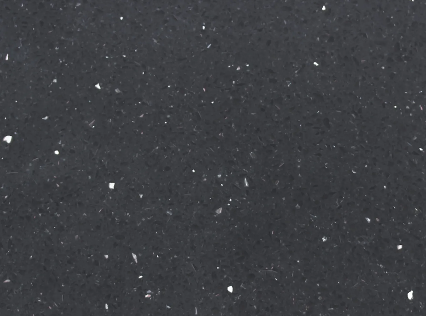 Closeup image of Vicostone Sparkling Black Quartz countertop slab