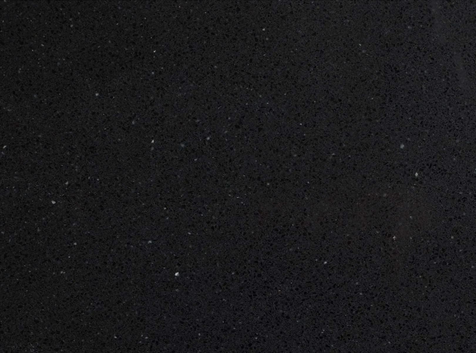Closeup image of Vicostone Crystal Black Quartz countertop slab