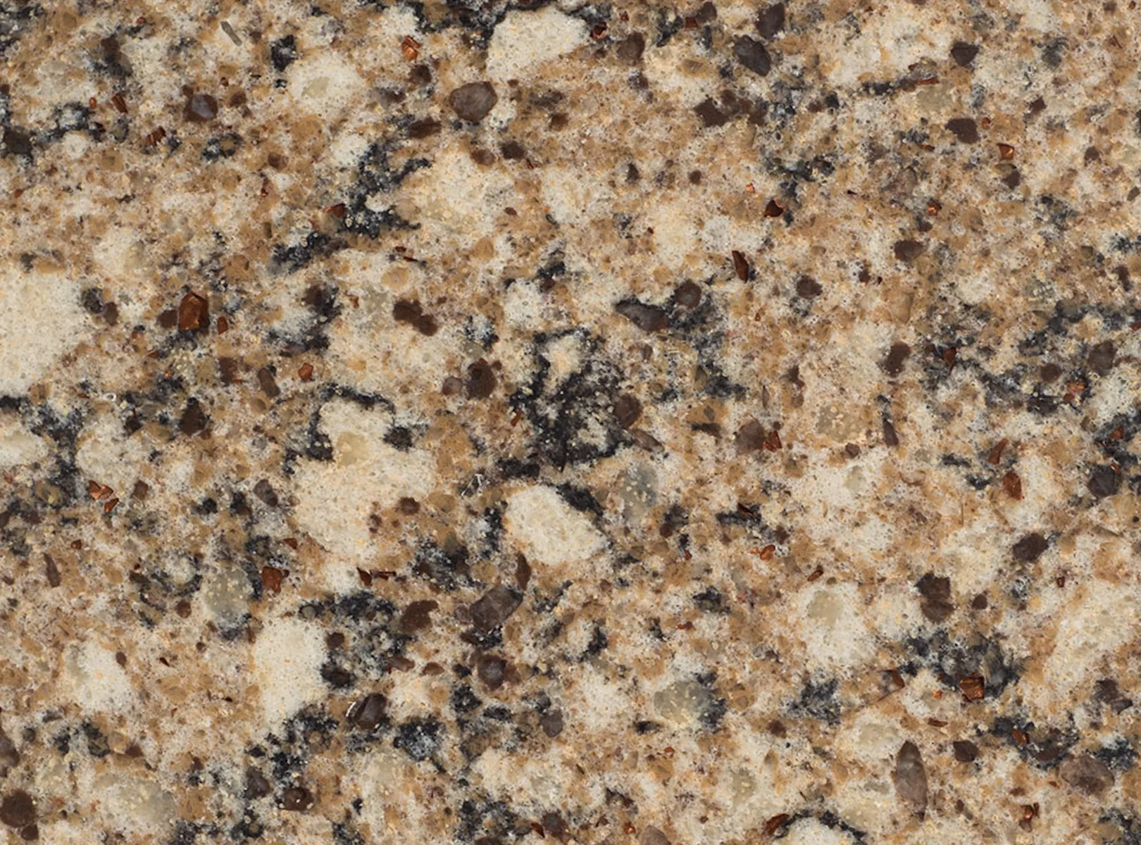 Closeup image of Vicostone Carmen Brown Quartz countertop slab