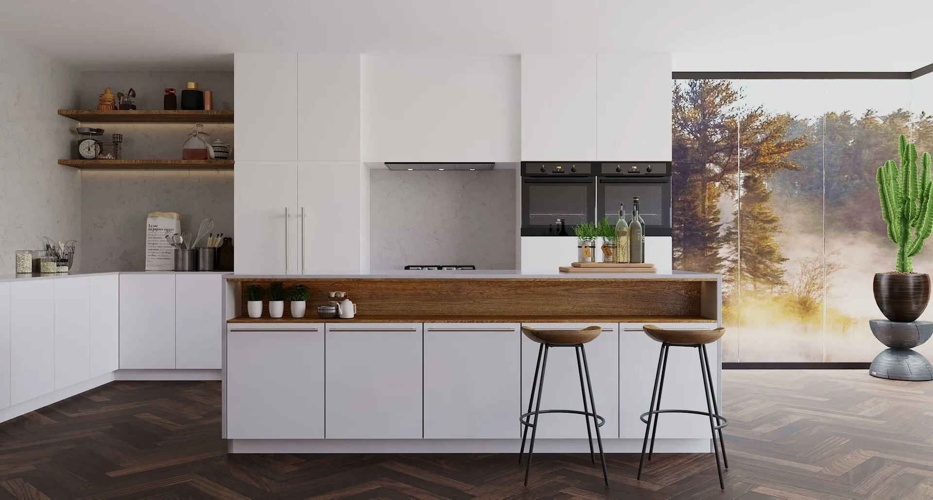 Image of installed Vicostone Ceres Quartz countertops
