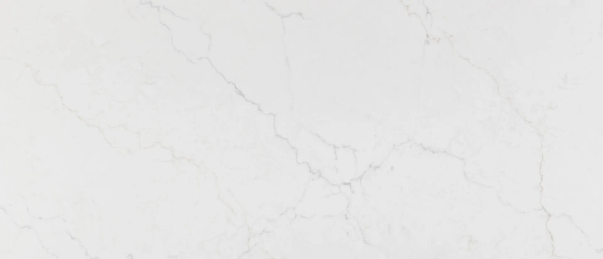 Closeup image of Q Quartz Calacatta Miraggio Duo White Quartz countertop slab