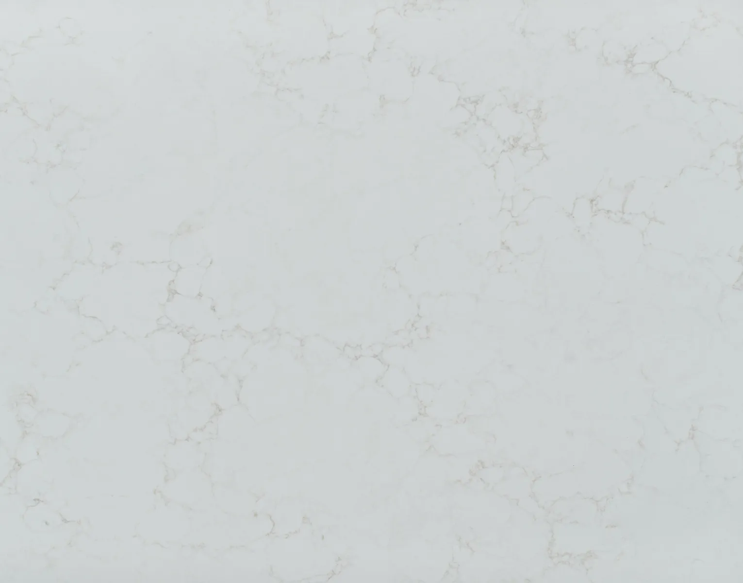 Closeup image of Vicostone Aspen White Quartz countertop slab