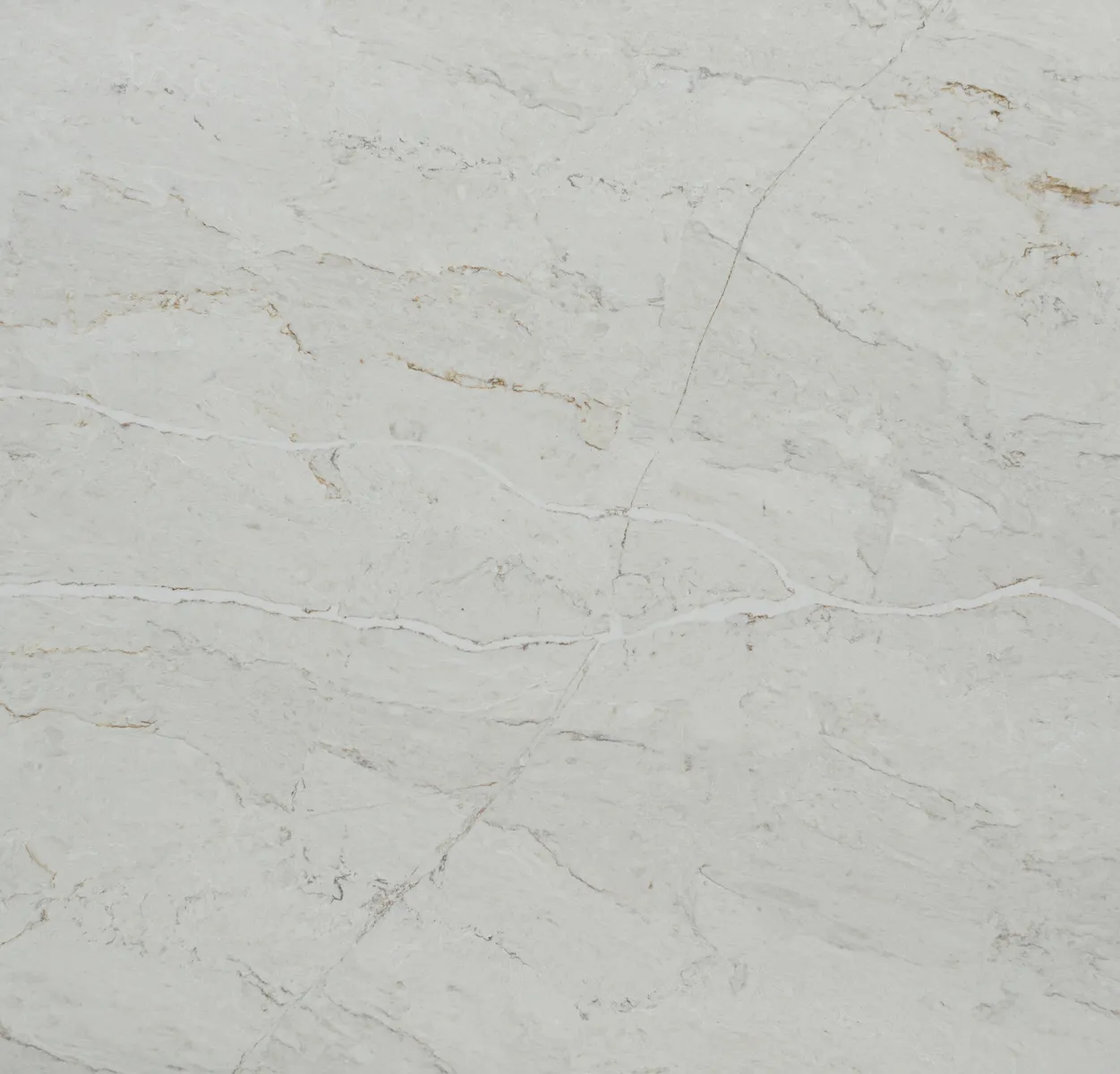 Closeup image of Vicostone Camarina White Quartz countertop slab