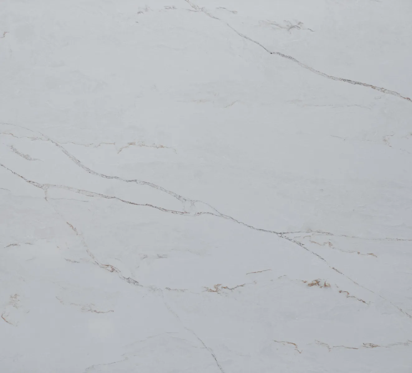 Closeup image of Vicostone Costa Nova White Quartz countertop slab