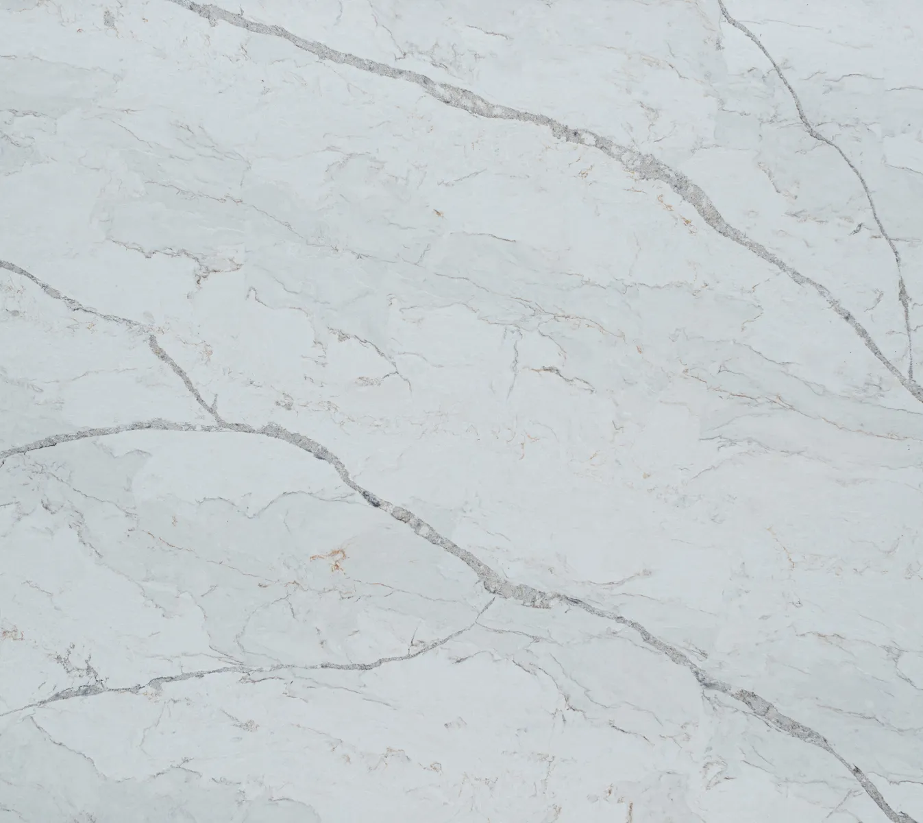 Closeup image of Vicostone Covelani White Quartz countertop slab