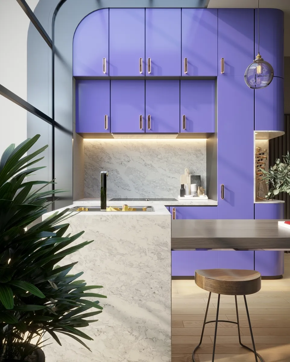 Image of installed Vicostone Splendix White Quartz countertops
