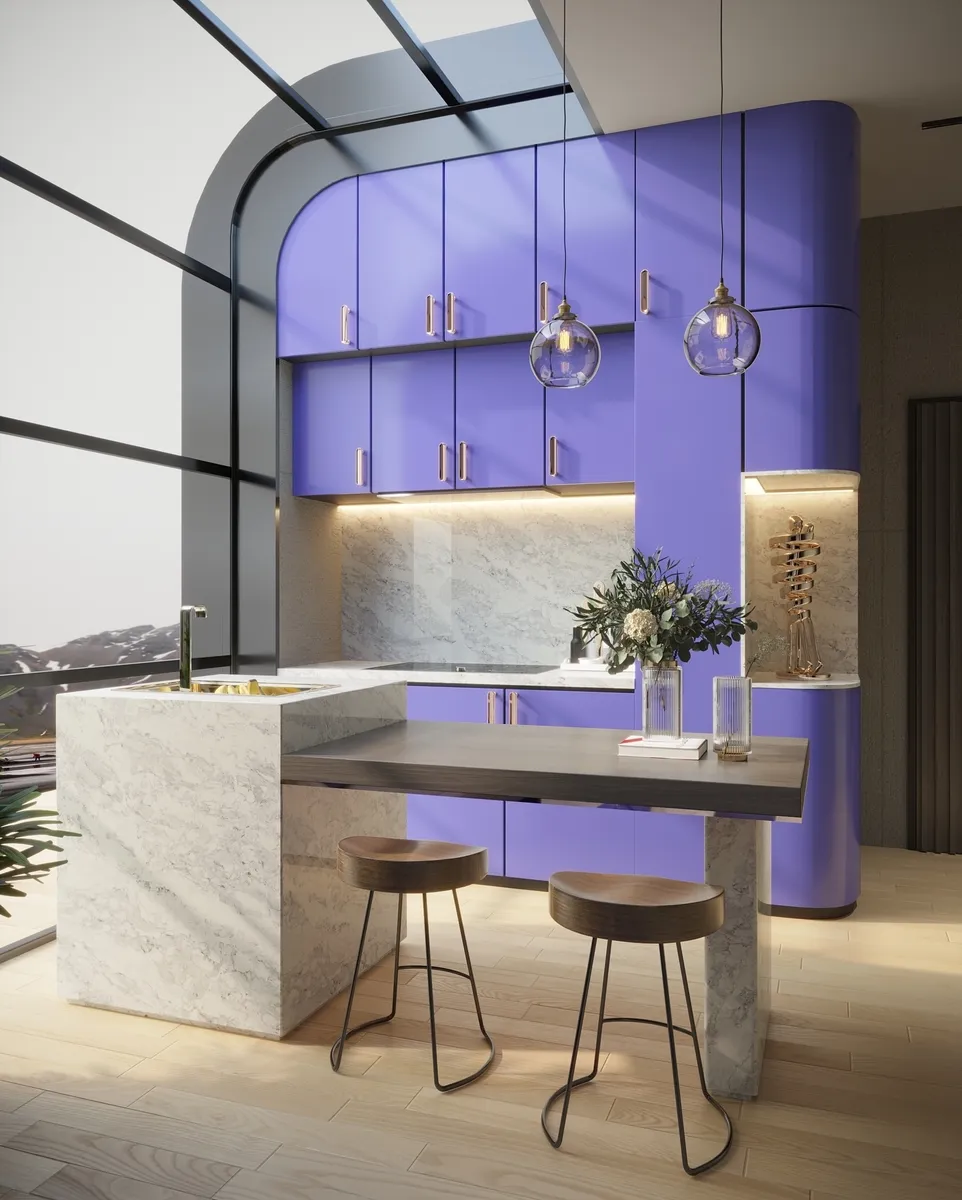 Image of installed Vicostone Splendix White Quartz countertops