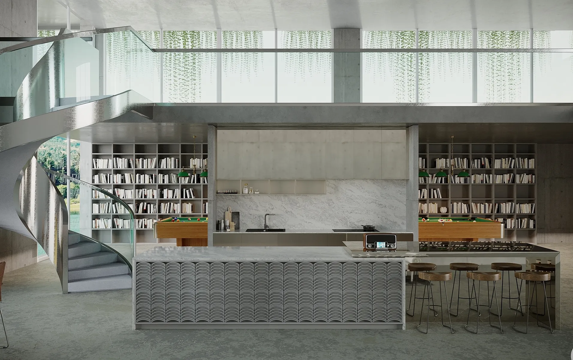 Image of installed Vicostone Splendix White Quartz countertops