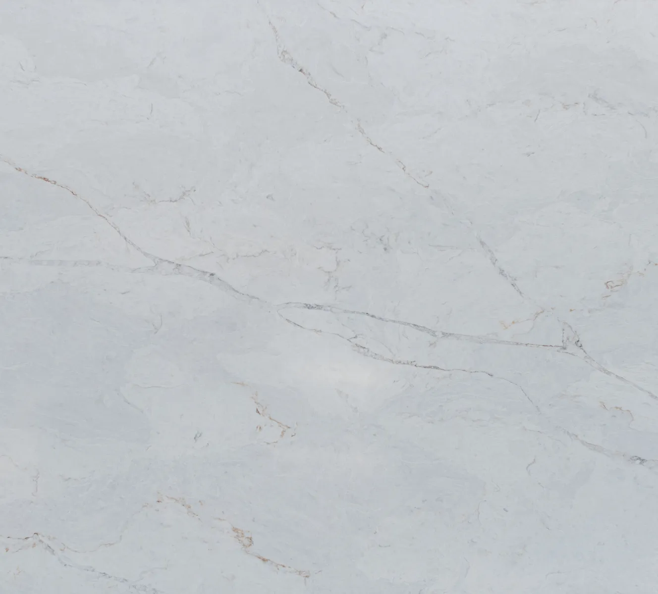 Closeup image of Vicostone Tyrol White Quartz countertop slab