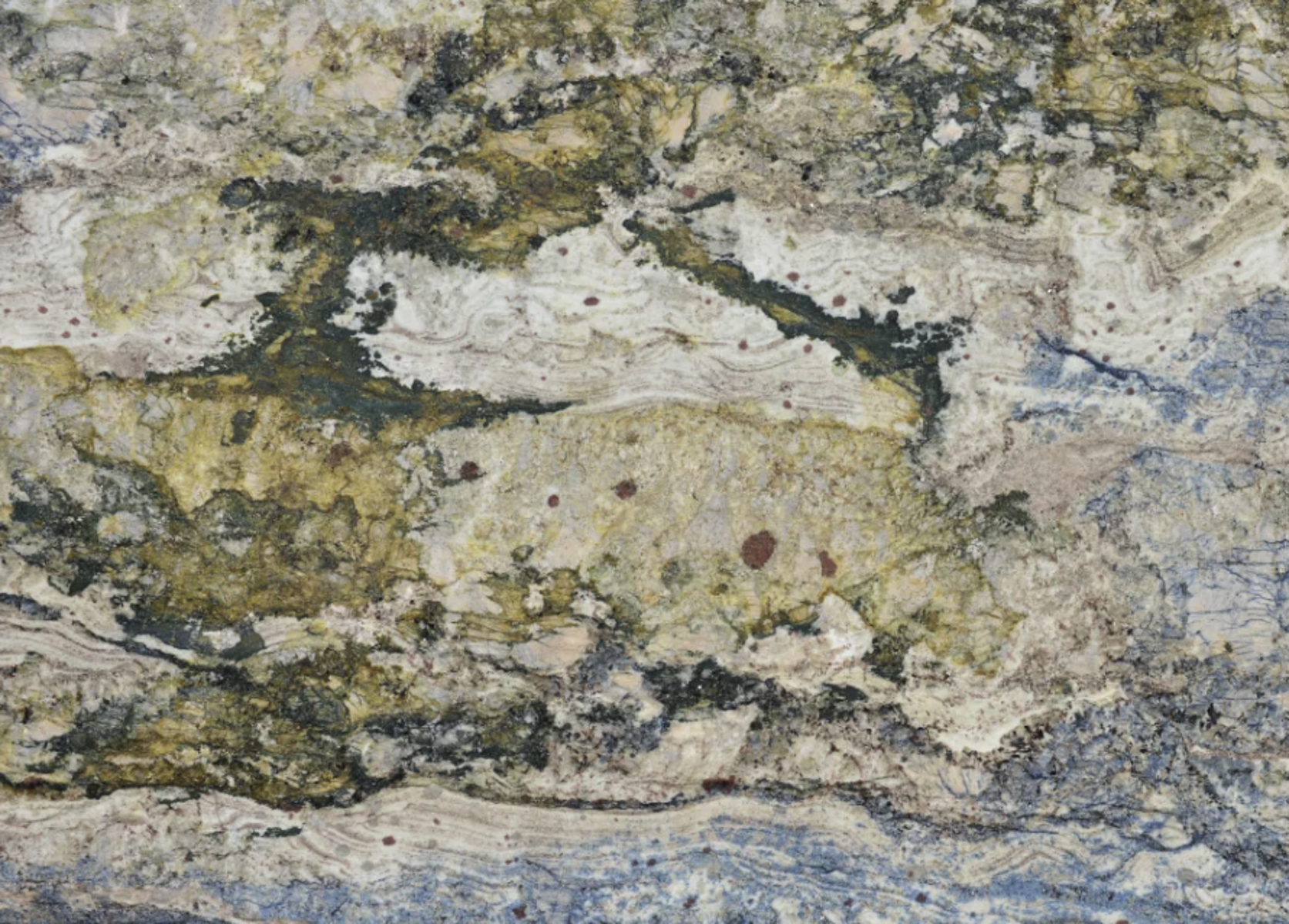 Closeup image of Azul Fantasy Grey Granite countertop slab