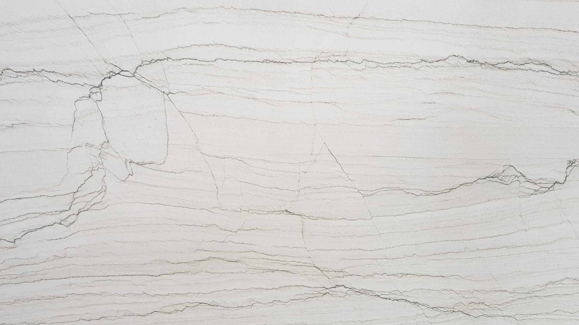 Image of White Santorini White Quartzite countertop slab