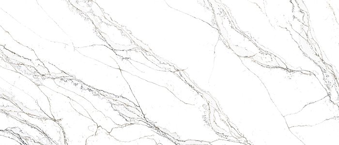 Image of Stratus Quartz Unique Calacatta Macchia Vecchia Quartz countertop slab