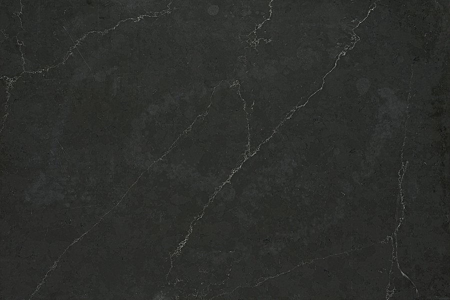 Image of Daltile Broadway Black Black Quartz countertop slab