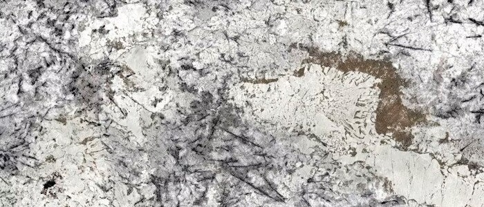 Closeup image of Ice Blue Grey Granite countertop slab