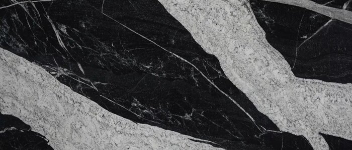 Closeup image of Maori Black Granite countertop slab