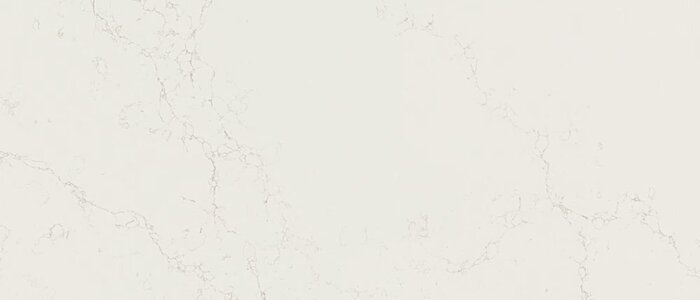 Closeup image of Daltile Liberty Gold White Quartz countertop slab