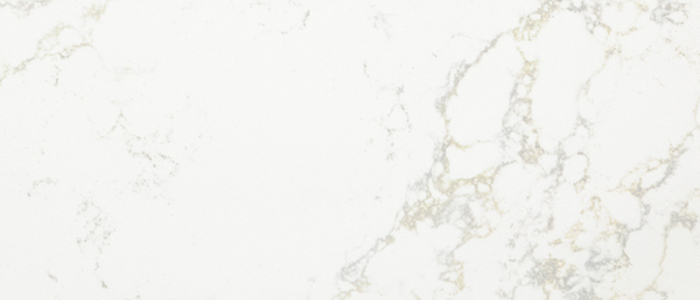 Closeup image of Viatera Lumina White Quartz countertop slab