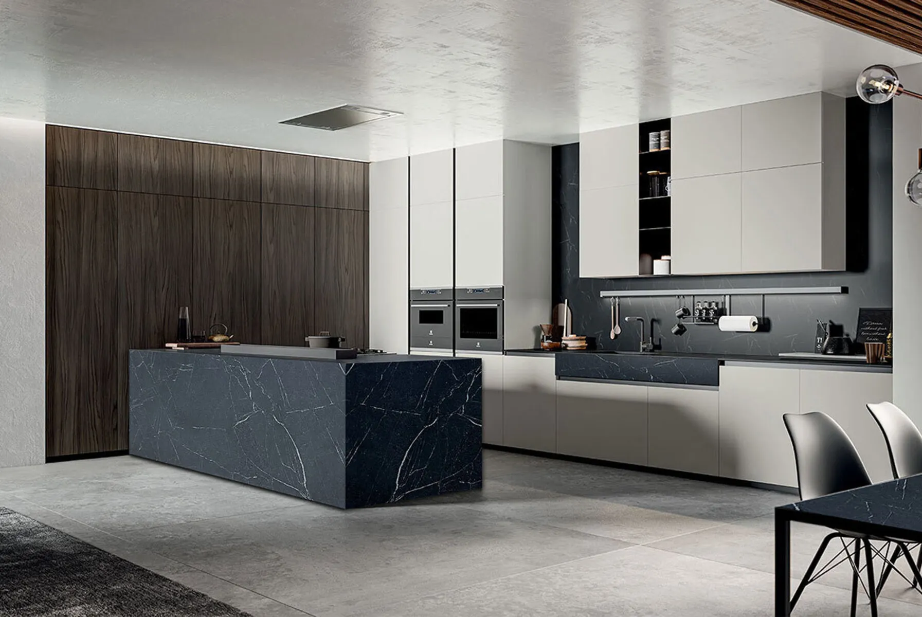Image of installed Black Soapstone Soapstone countertops
