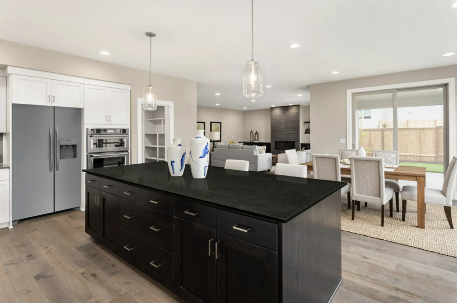 Image of installed Ubatuba Black Granite countertops