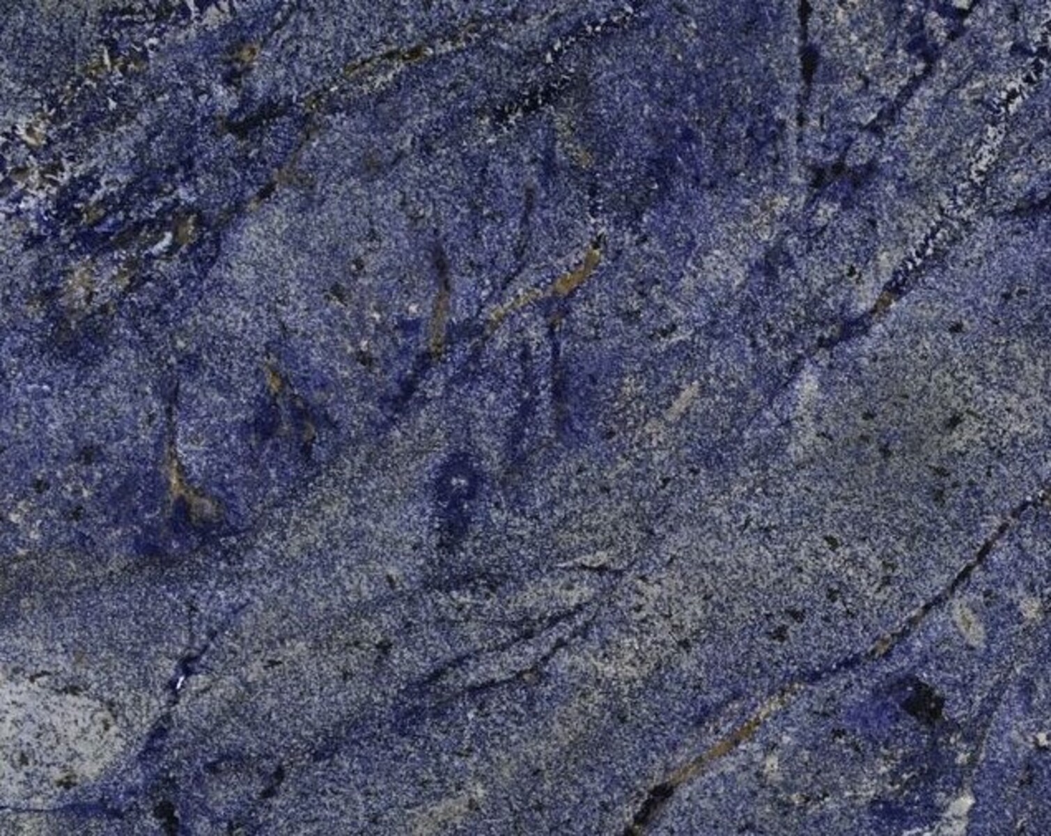 Closeup image of Blue Bahia Grey Granite countertop slab