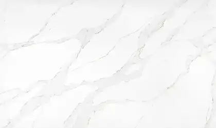 Image of MetroQuartz Stella White Quartz countertop slab