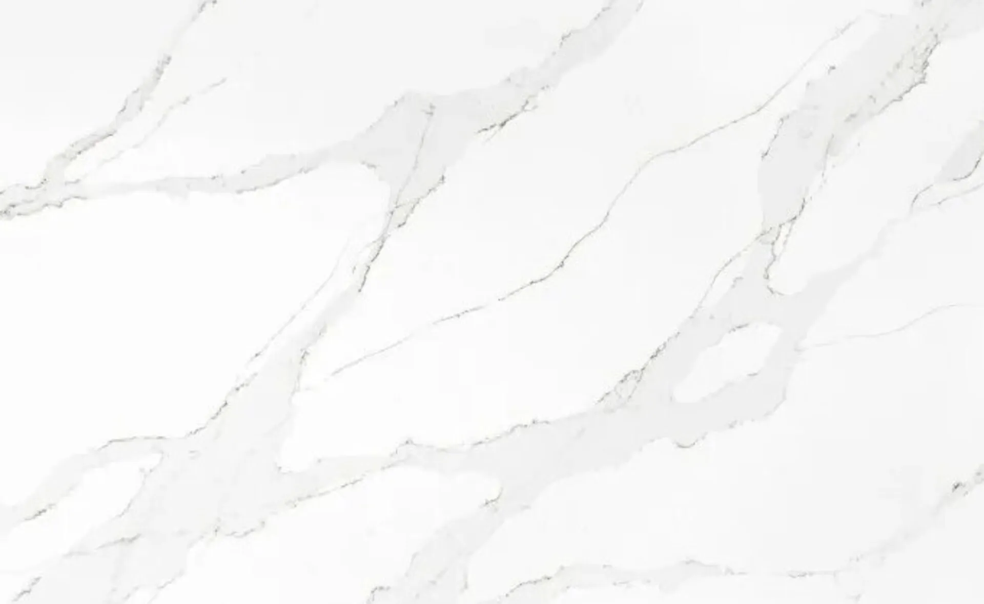 Closeup image of MetroQuartz Stella White Quartz countertop slab