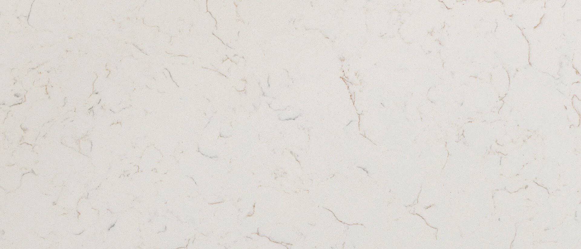 Closeup image of Q Quartz Carrara Miksa White Quartz countertop slab