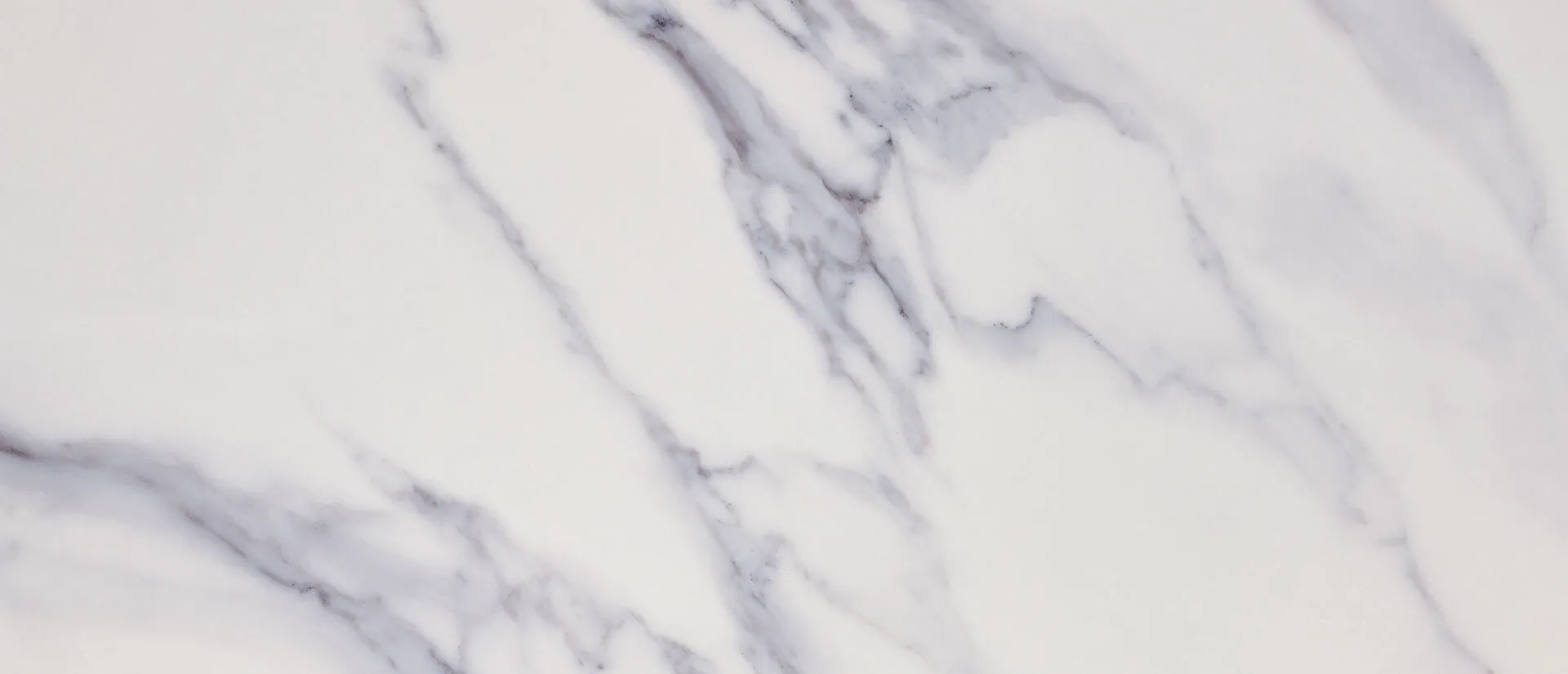 Closeup image of Q Quartz Calacatta Anava White Quartz countertop slab