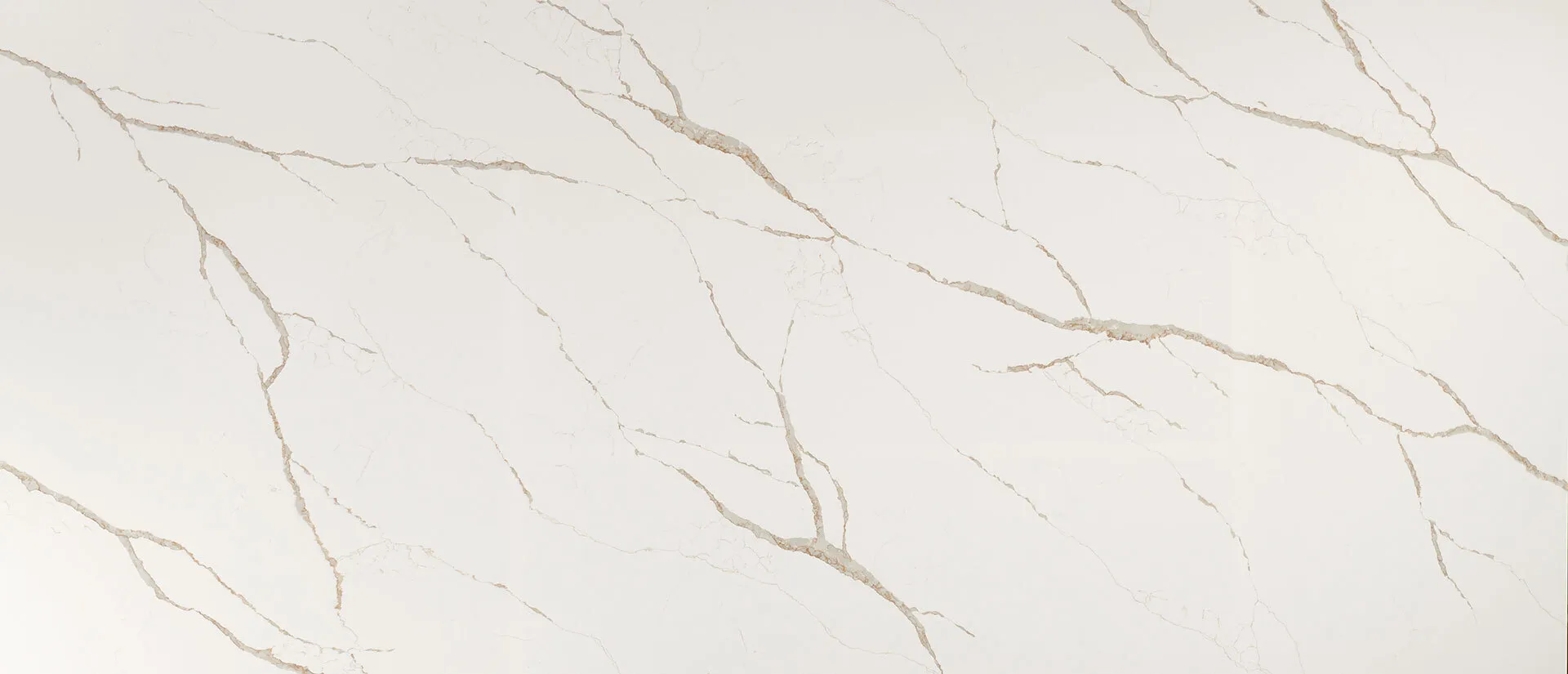 Image of Q Quartz Calacatta Laza Oro White Quartz countertop slab
