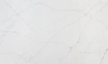Image of Q Quartz Calacatta Miraggio Seaglass Quartz countertop slab