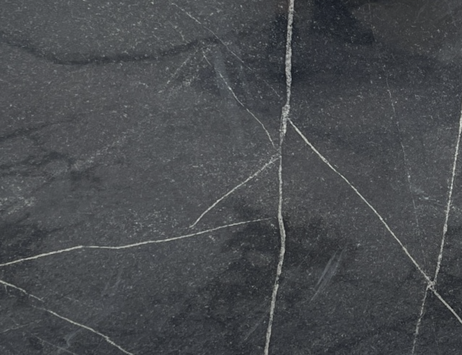 Closeup image of Black Vincent Black Granite countertop slab