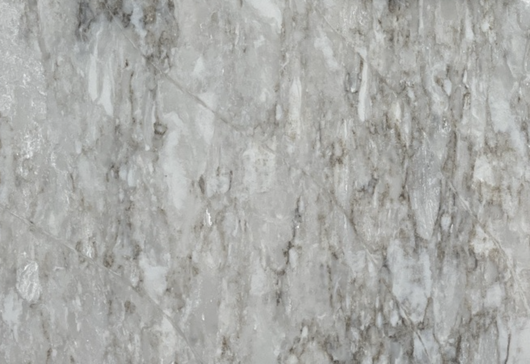 Closeup image of HanStone Matterhorn Grey Quartz countertop slab