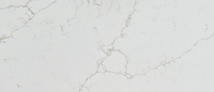 Image of Aggranite Valentine Gold White Quartz countertop slab