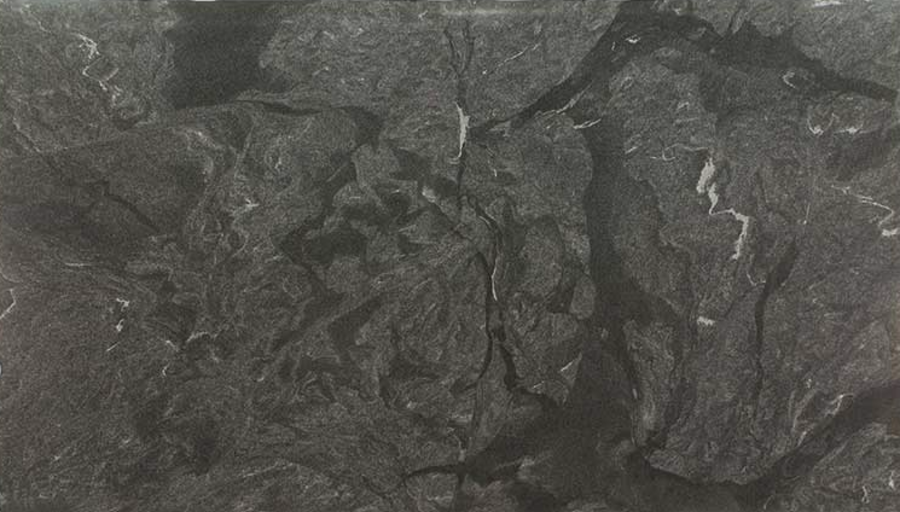 Image of Virginia Black Honed Black Granite countertop slab