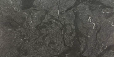 Image of Virginia Black Honed Black Granite countertop slab