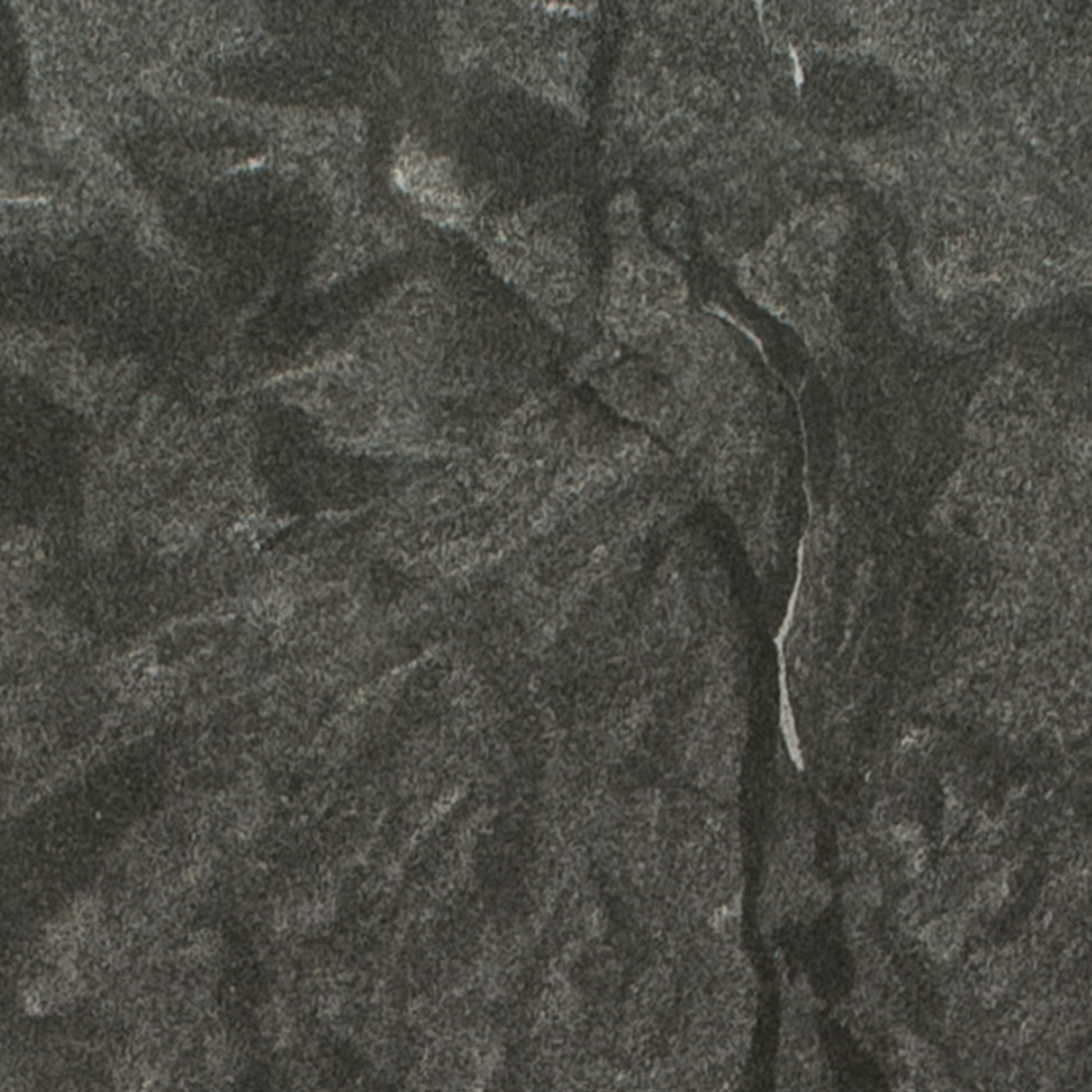 Closeup image of Virginia Black Honed Black Granite countertop slab