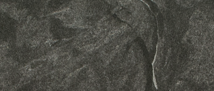 Closeup image of Virginia Black Honed Black Granite countertop slab