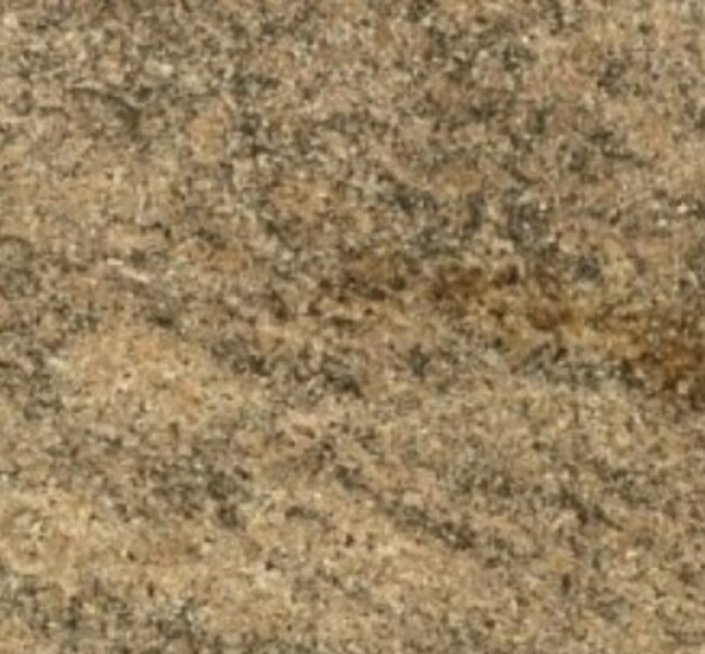 Closeup image of Key West Gold Yellow-Gold Granite countertop slab