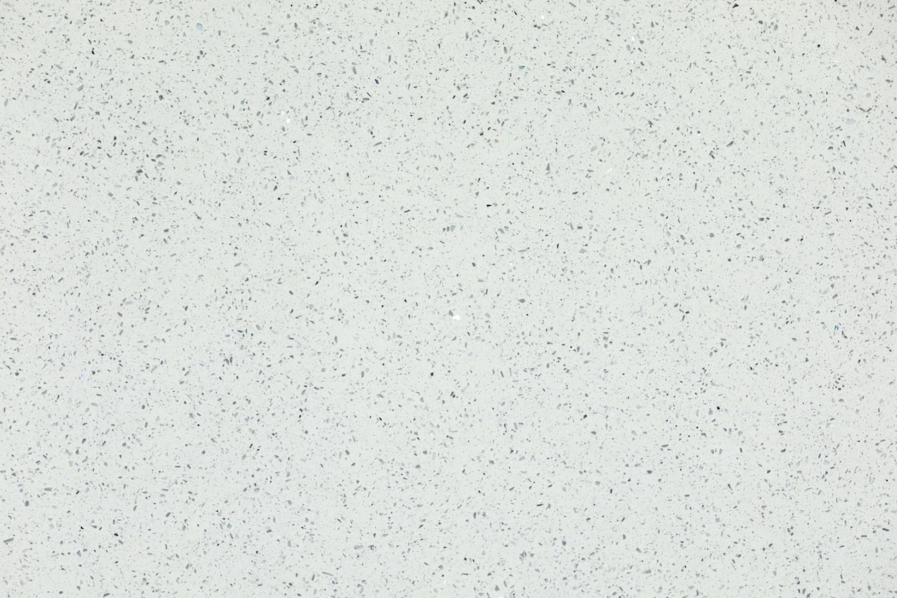 Closeup image of Stratus Quartz Icy Speckle White Quartz countertop slab