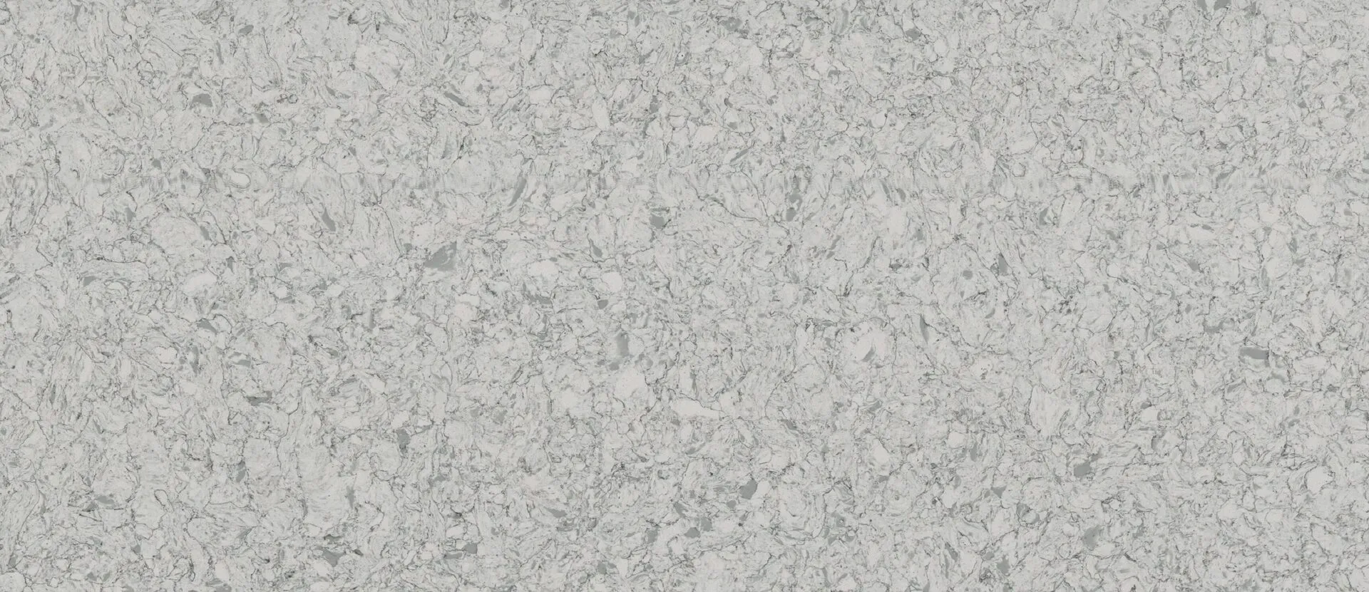 Closeup image of PentalQuartz Aegean Grey Quartz countertop slab