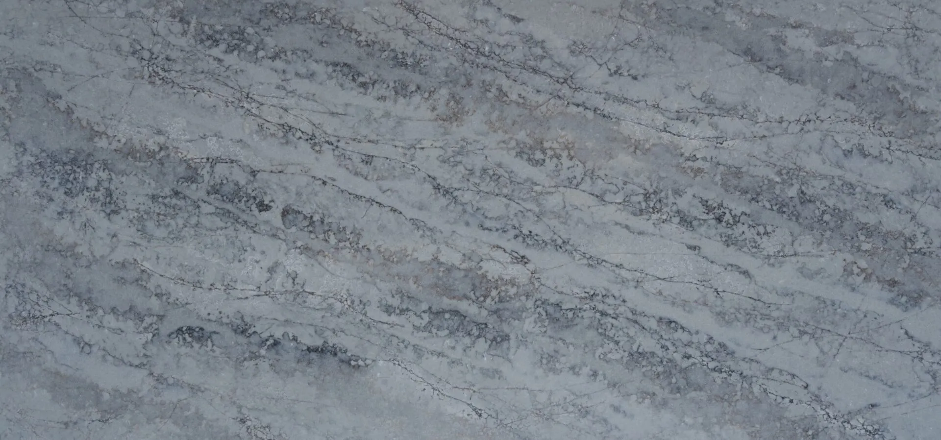 Image of PentalQuartz Atlantis Azul Grey Quartz countertop slab