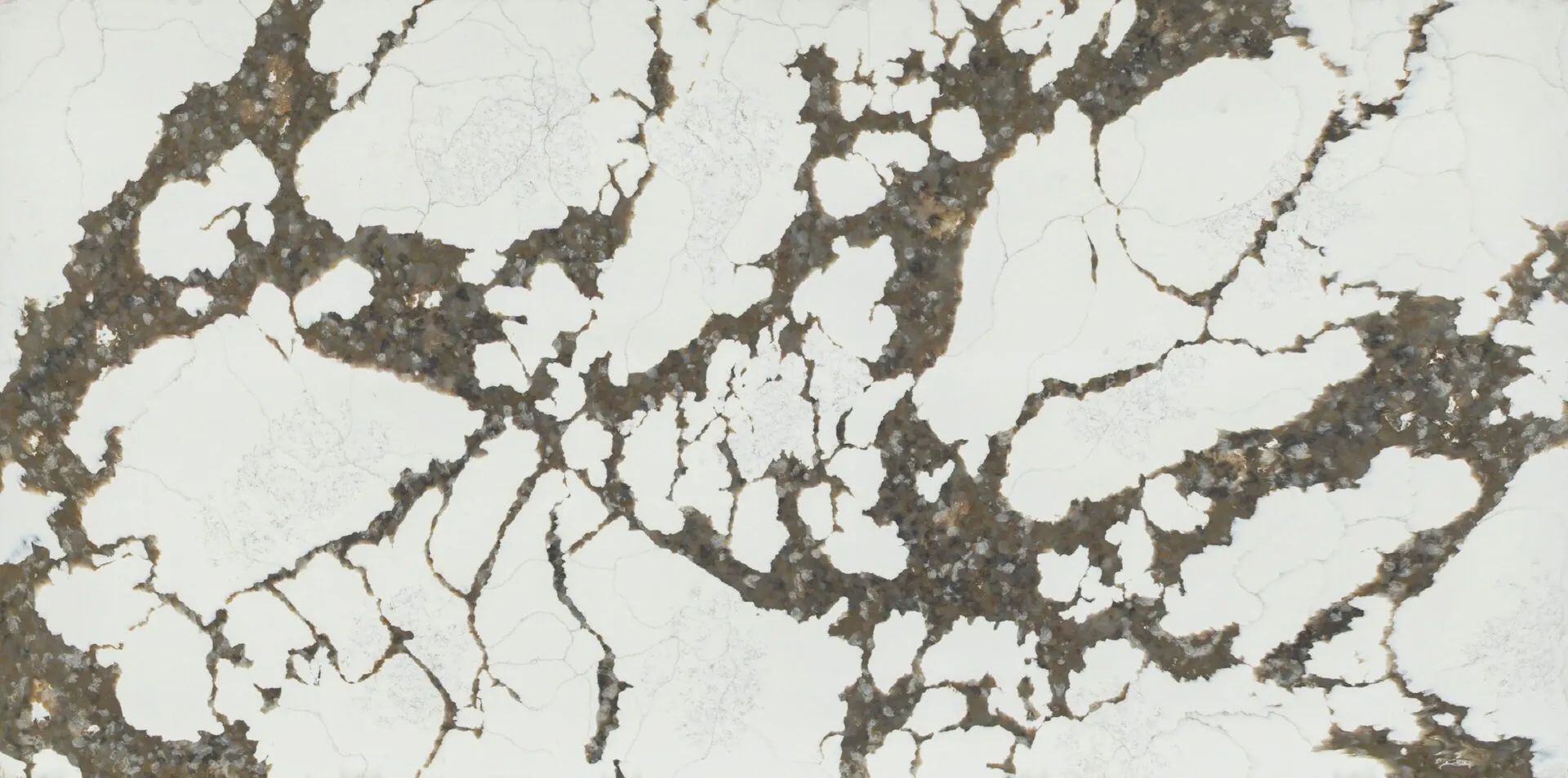 Image of PentalQuartz Chiara Cascade White Quartz countertop slab