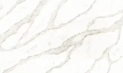 Image of PentalQuartz Coastal Dunes White Quartz countertop slab