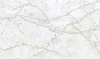 Image of PentalQuartz Lumen Sky White Quartz countertop slab