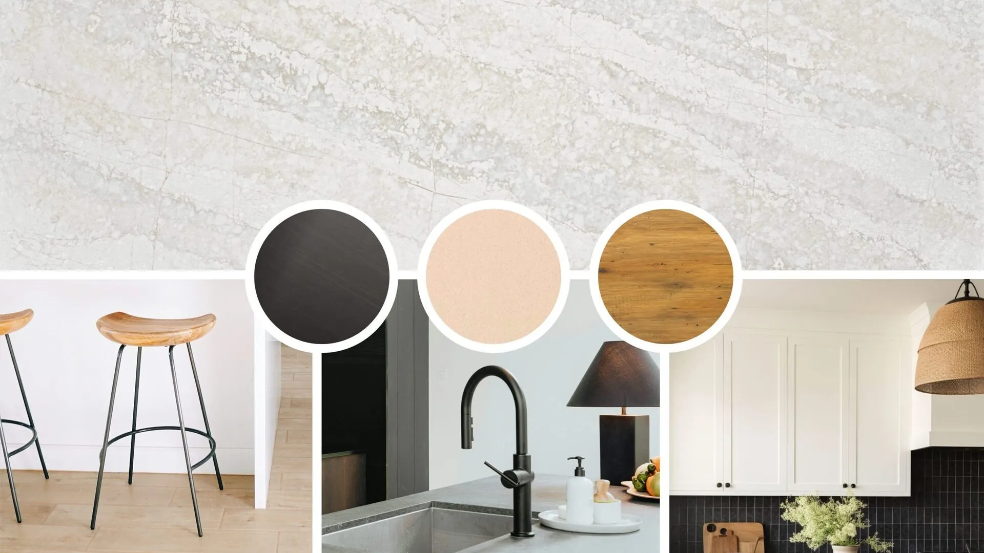 Image of installed PentalQuartz Lunaria Cream Quartz countertops