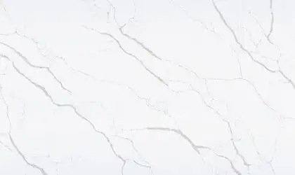 Image of PentalQuartz Lux Aurum White Quartz countertop slab