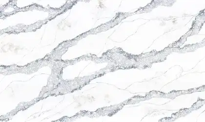 Image of PentalQuartz Malana White Quartz countertop slab